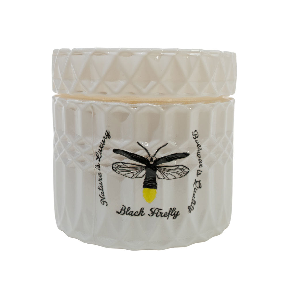 Sunset of Simien Mountains - White Glass Candle